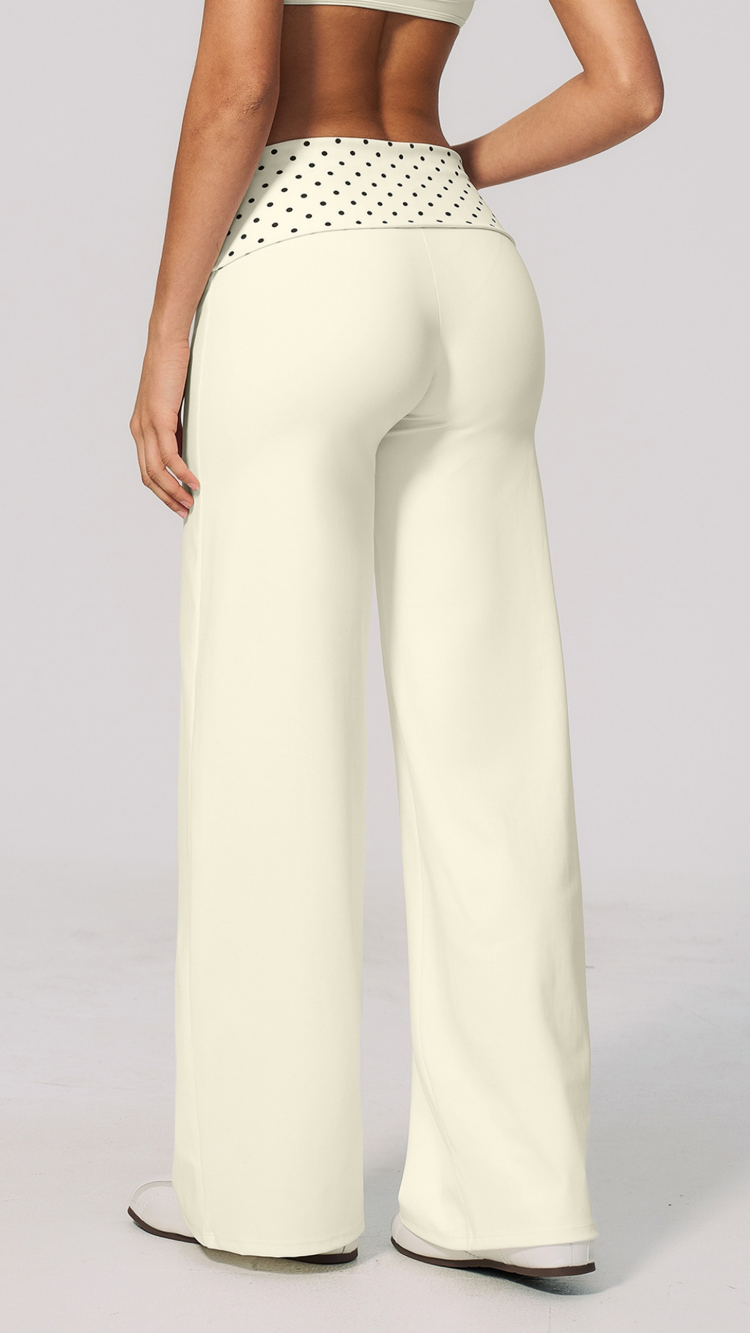 Maris Fold-Over Wide-Leg Pants