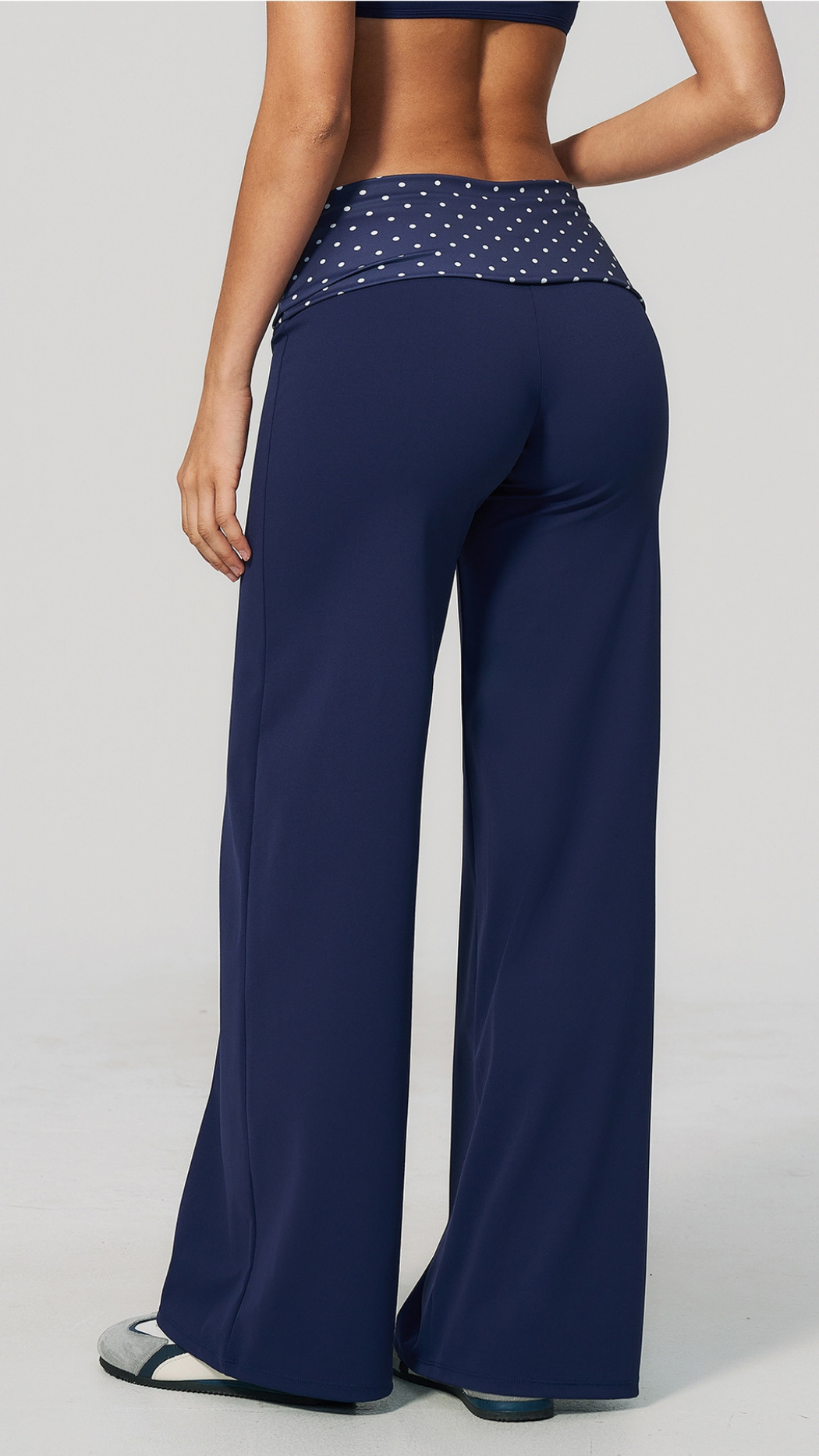 Maris Fold-Over Wide-Leg Pants