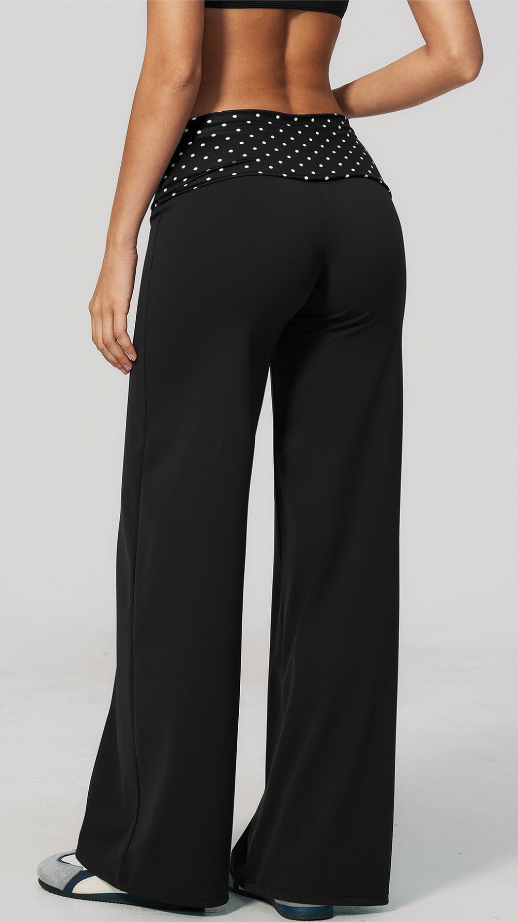 Maris Fold-Over Wide-Leg Pants