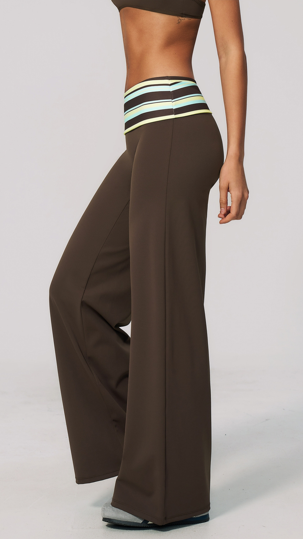 Maris Fold-Over Wide-Leg Pants