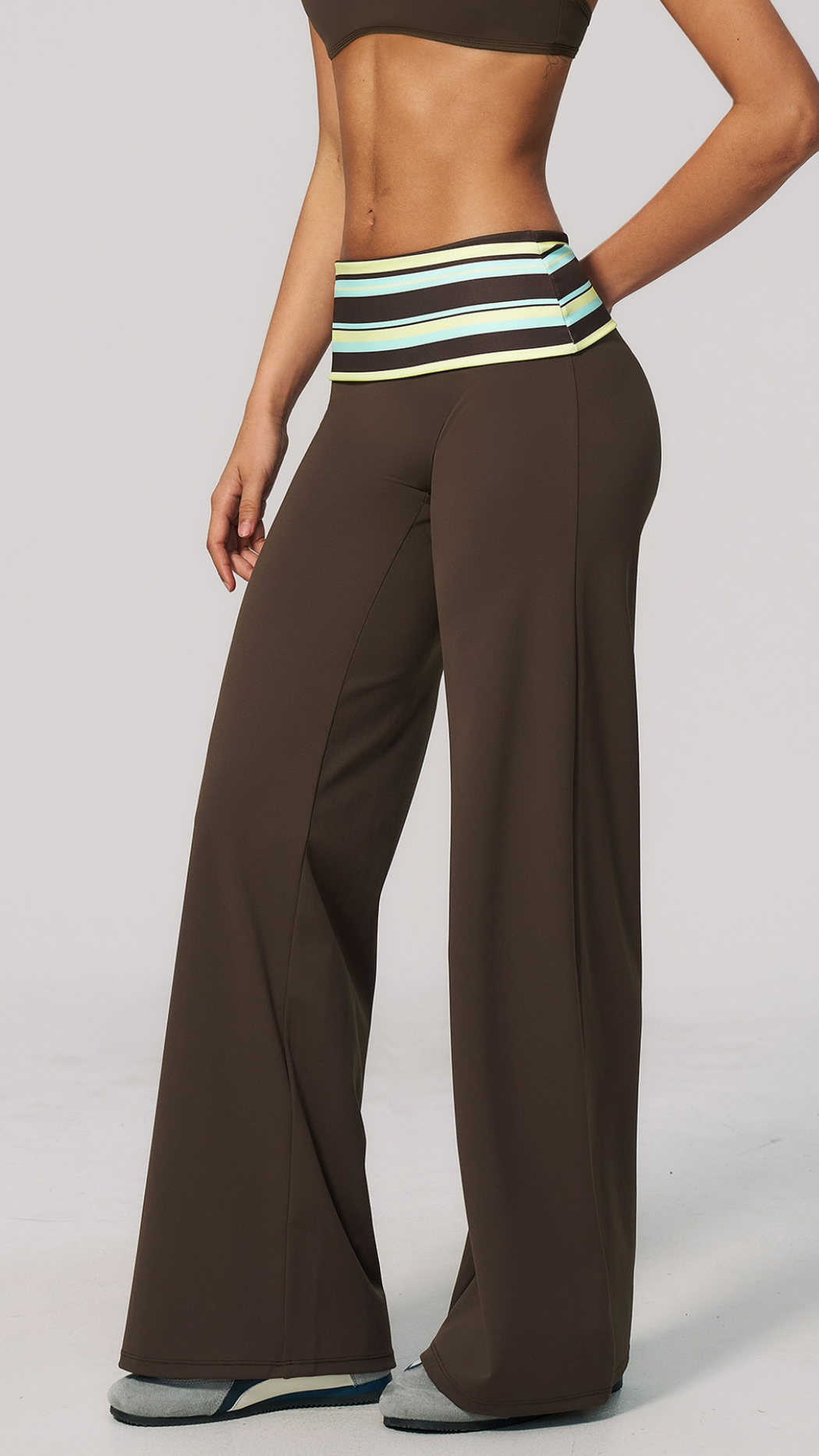 Maris Fold-Over Wide-Leg Pants