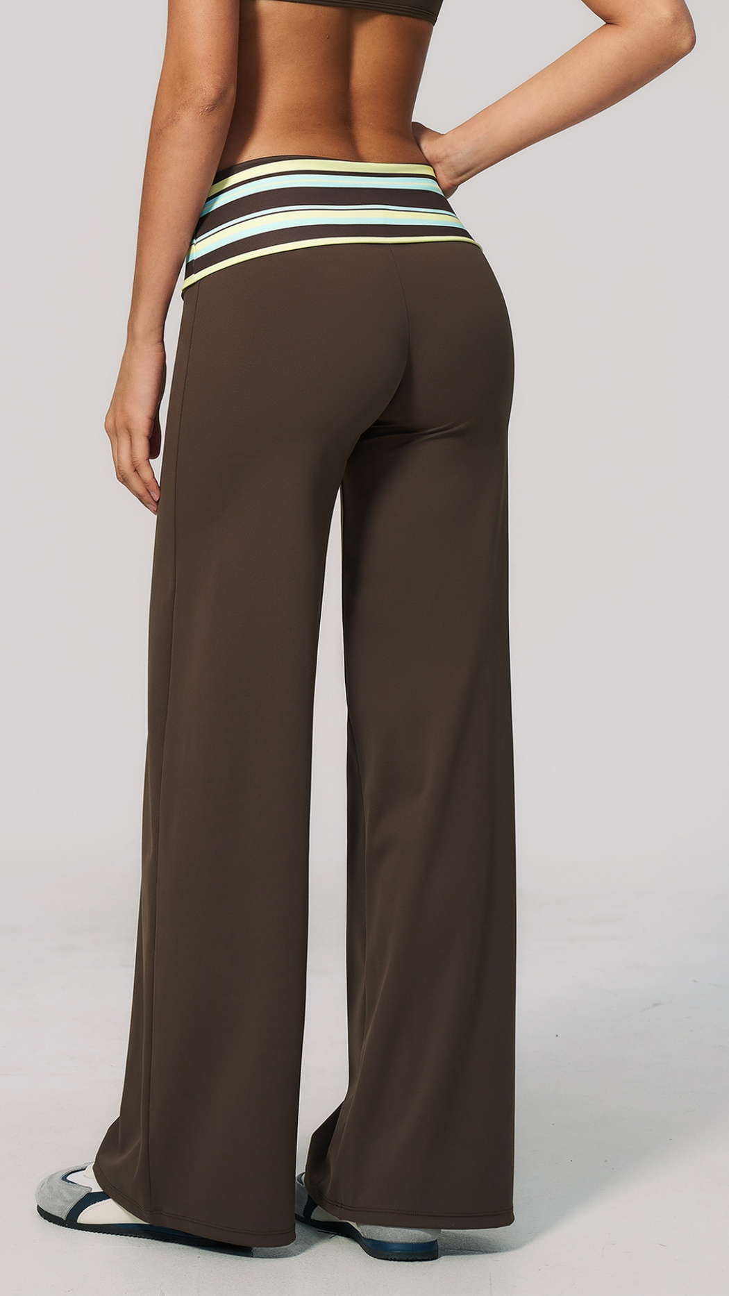 Maris Fold-Over Wide-Leg Pants