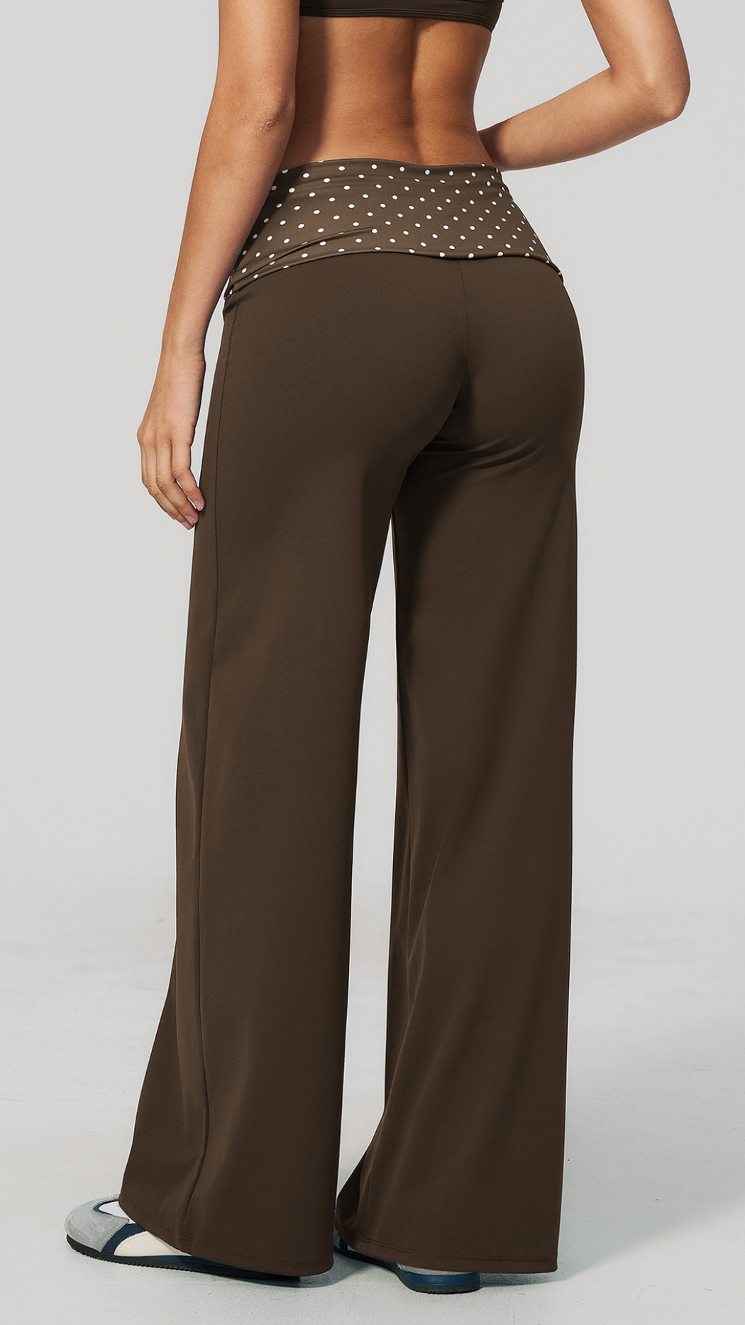 Maris Fold-Over Wide-Leg Pants
