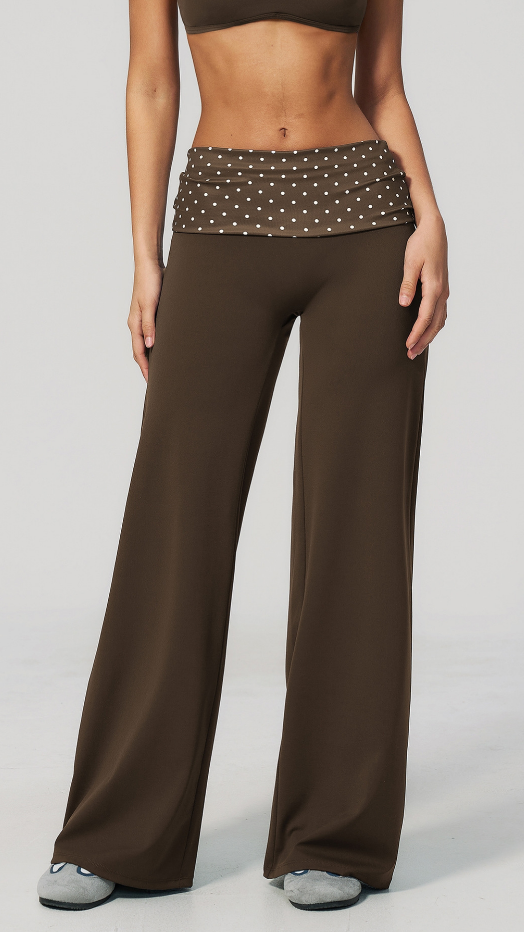 Maris Fold-Over Wide-Leg Pants