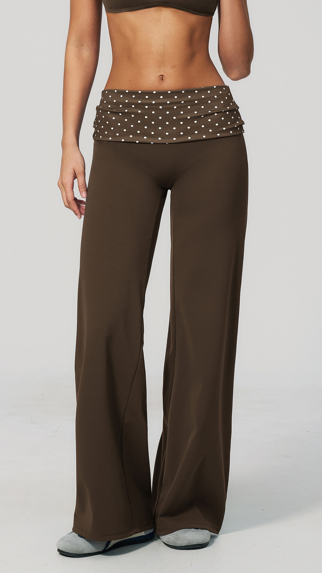 Maris Fold-Over Wide-Leg Pants