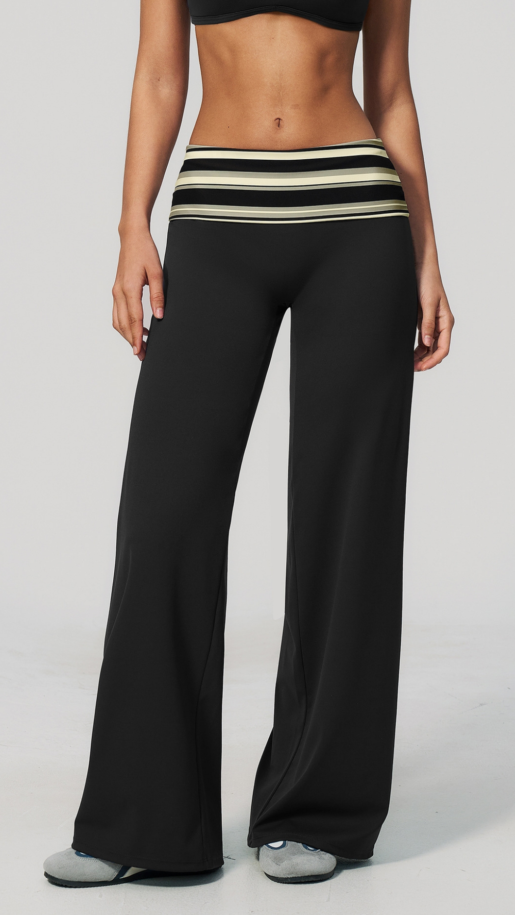 Maris Fold-Over Wide-Leg Pants