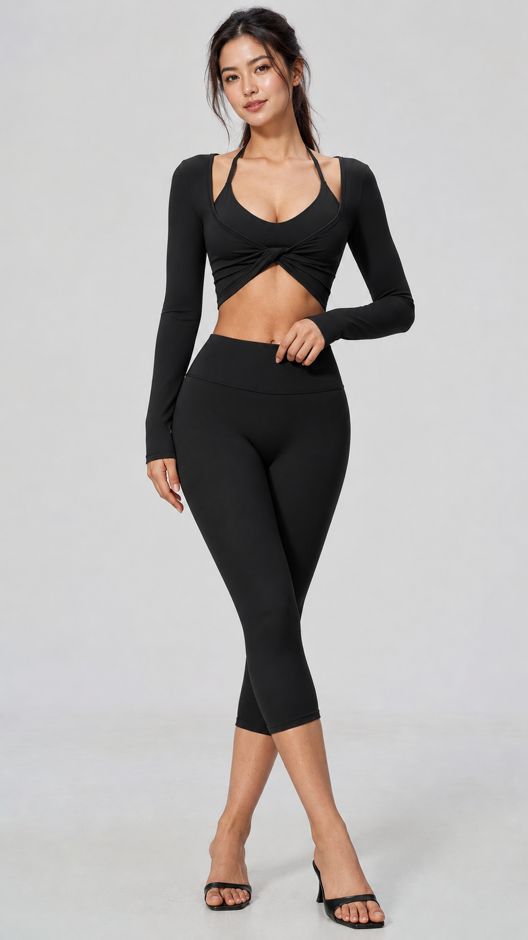 KAIA Capri 3-Piece Activewear Set
