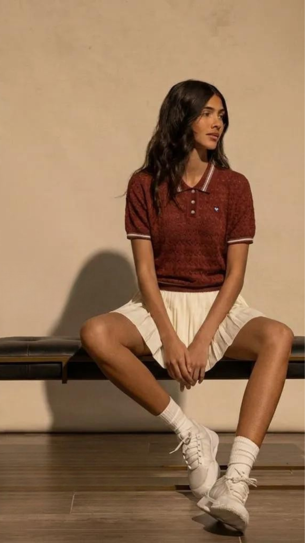 Retro Jacquard Polo – Court Edition