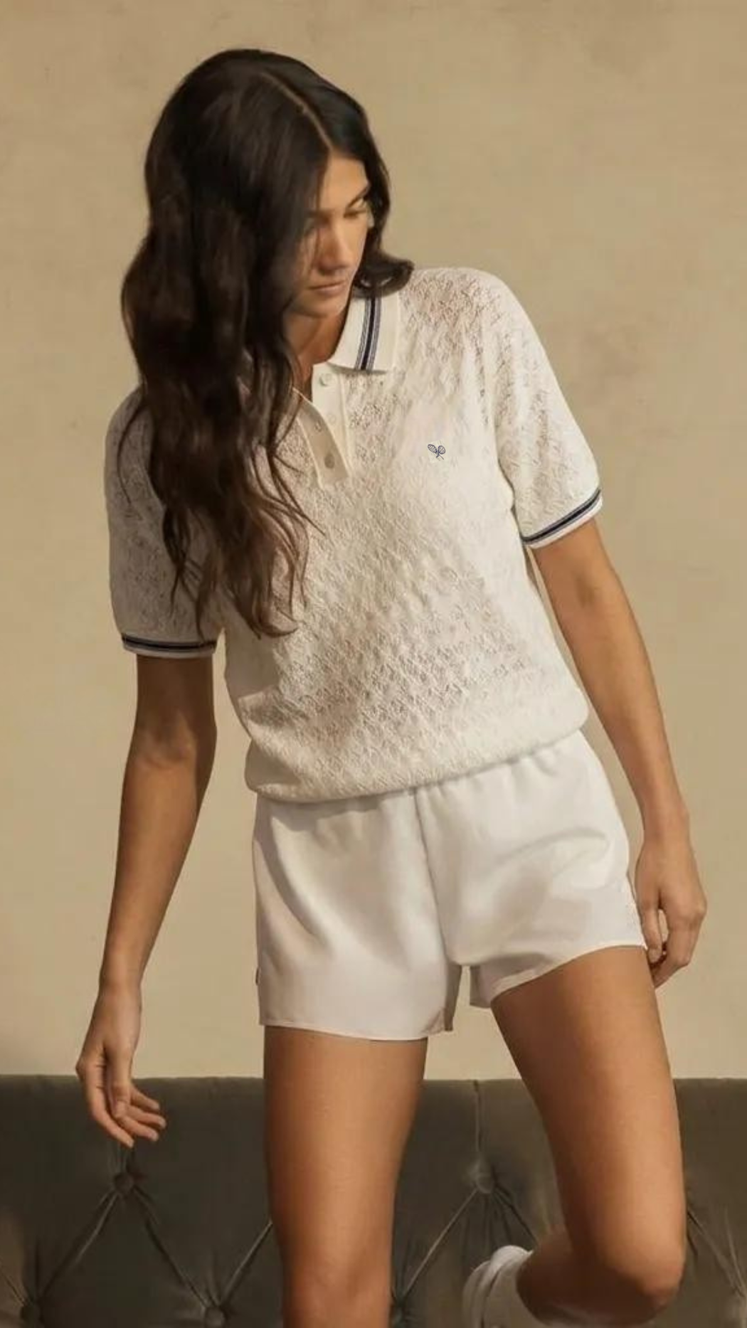 Retro Jacquard Polo – Court Edition