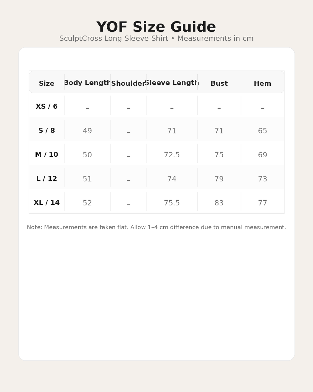 SculptCross Long Sleeve Shirt