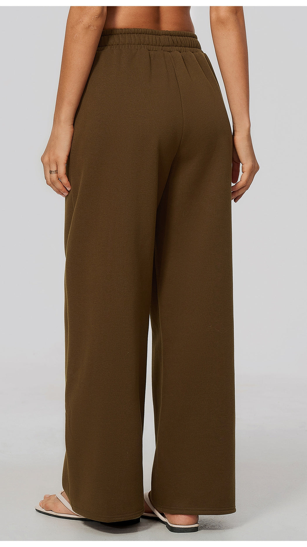 The Cloud-Line Brushed Cotton-Blend Cropped Zip Jacket & Wide-Leg Pants Set