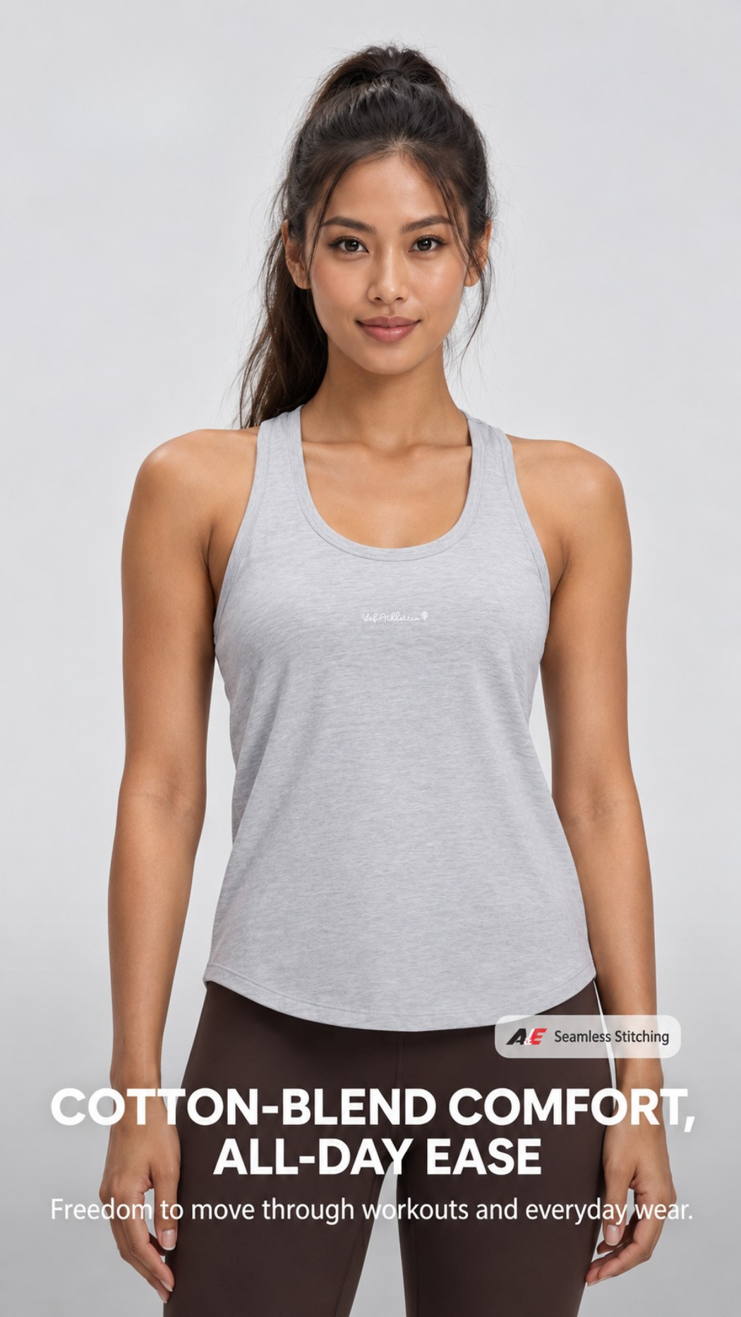 Nara Cotton-Blend Sleeveless Tank Top