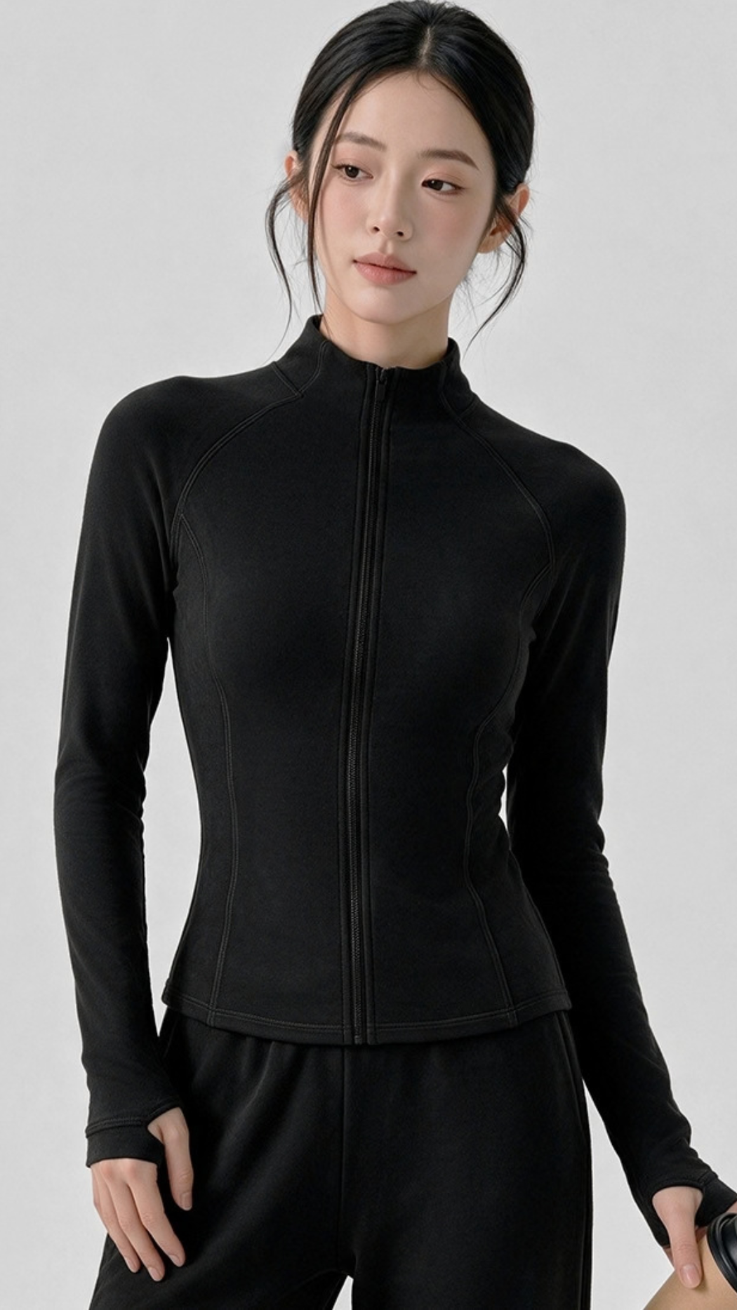 Plum Soft-Fleece Contour Jacket