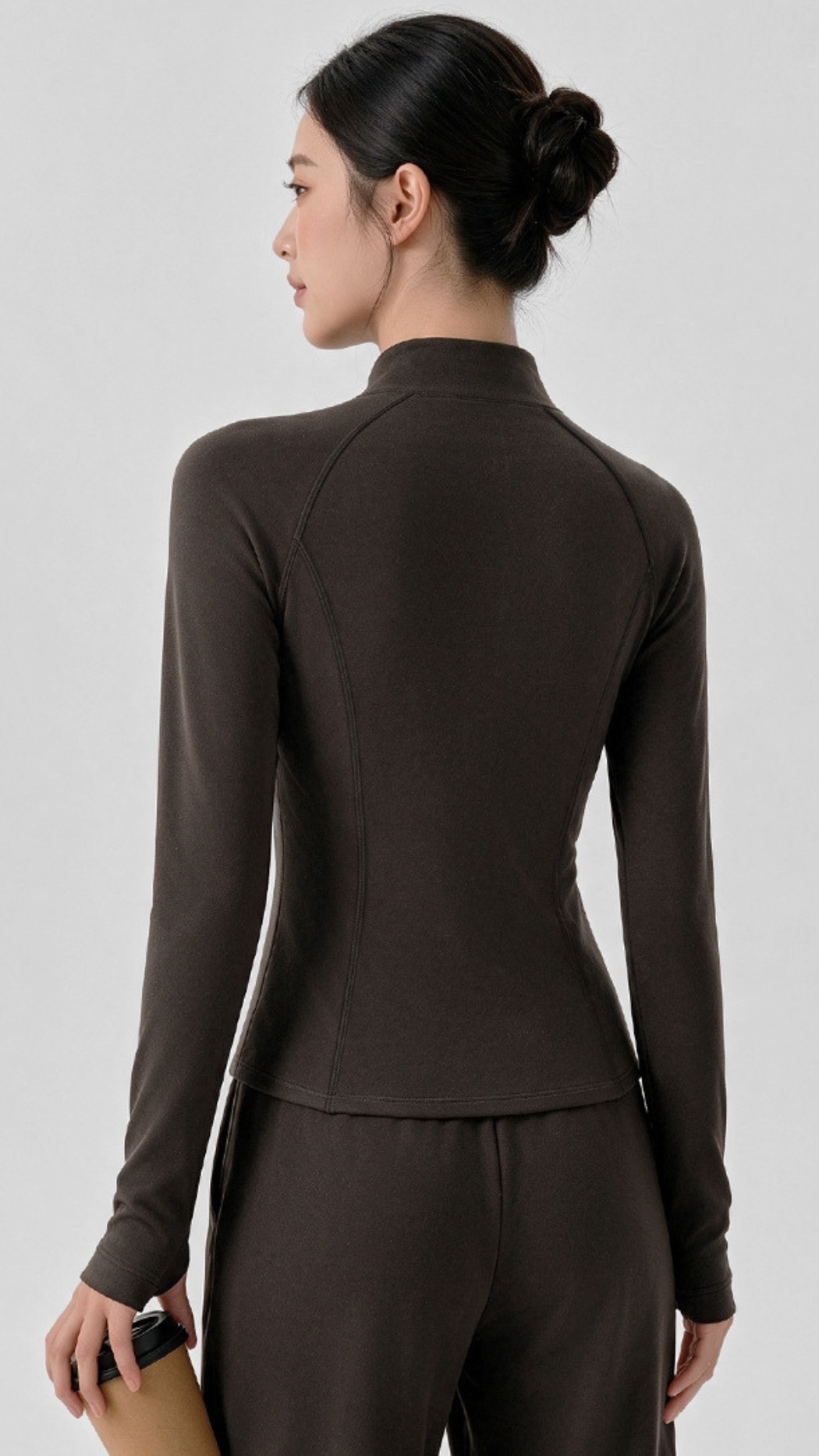 Plum Soft-Fleece Contour Jacket