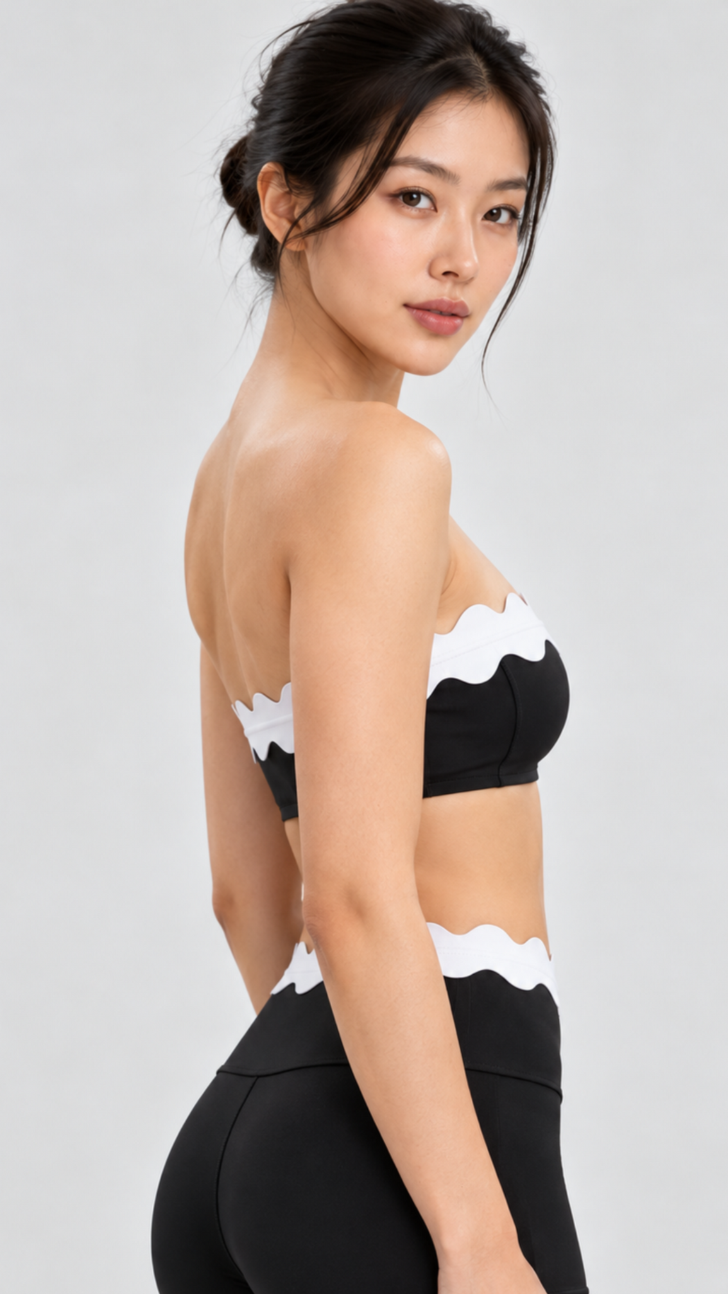 Ondine Scalloped Tube Top & Short Set
