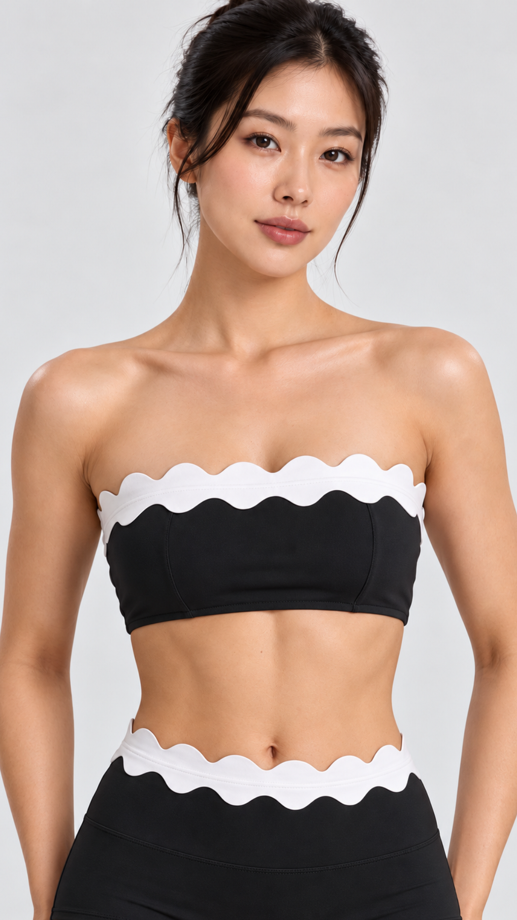 Ondine Scalloped Tube Top & Short Set