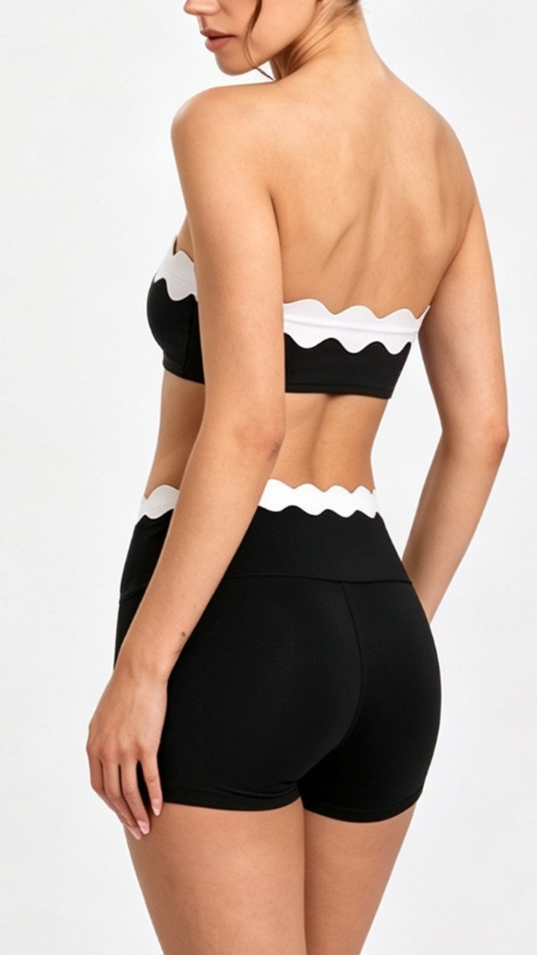 Ondine Scalloped Tube Top & Short Set