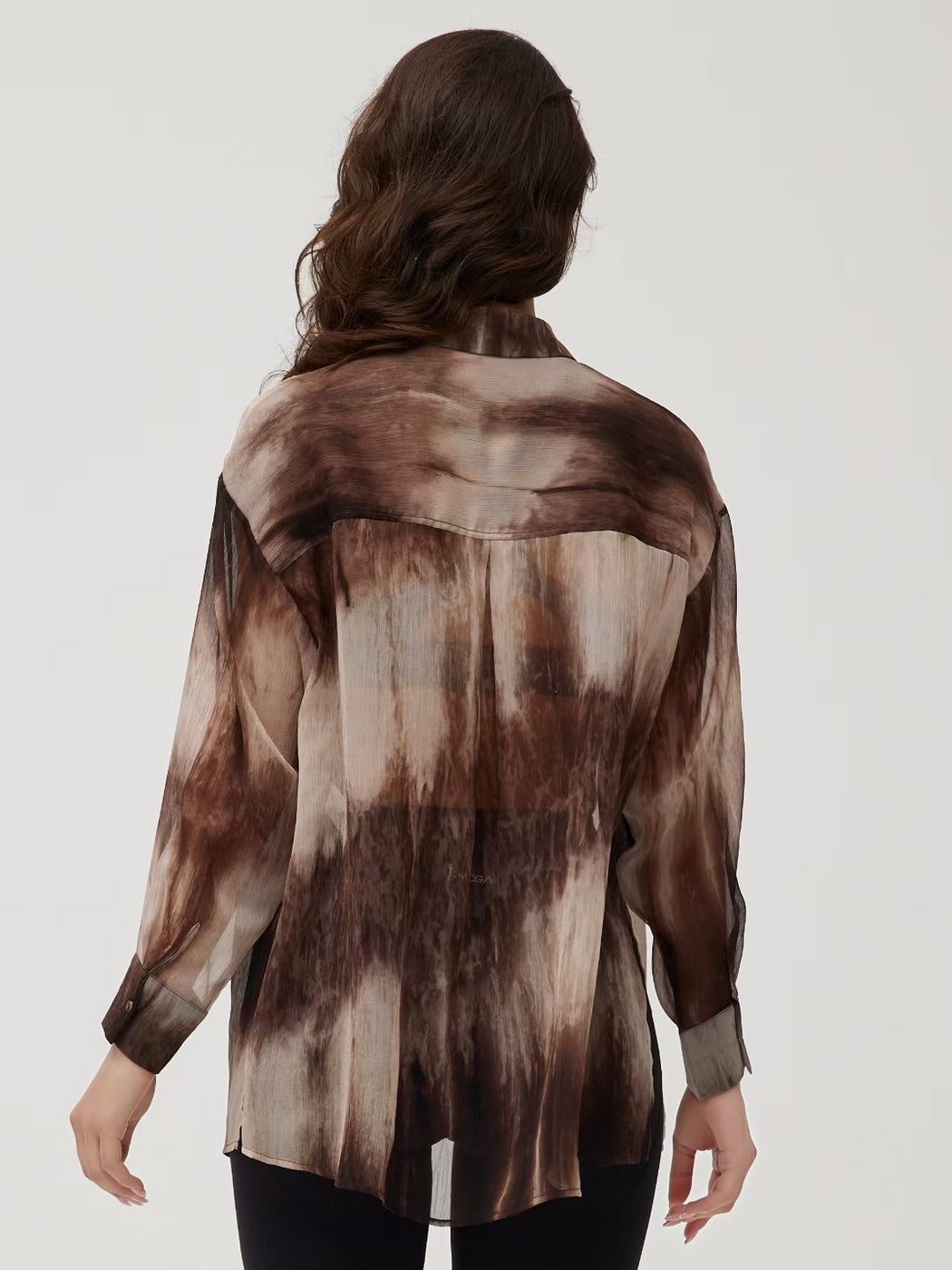 Marble Print Long Sleeve Shirts ( Online Exclusive)