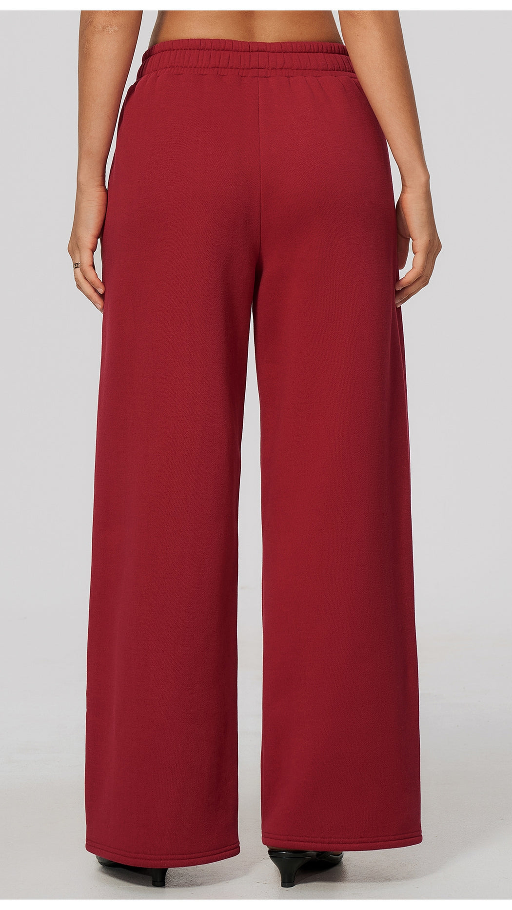 The Cloud-Line Brushed Cotton-Blend Cropped Zip Jacket & Wide-Leg Pants Set