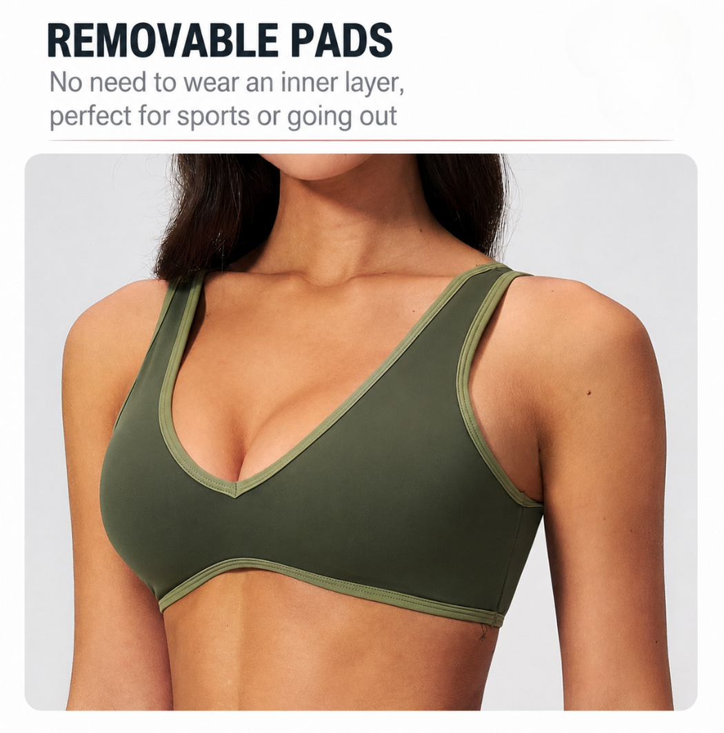 Aeris V-Neck Sports Bra