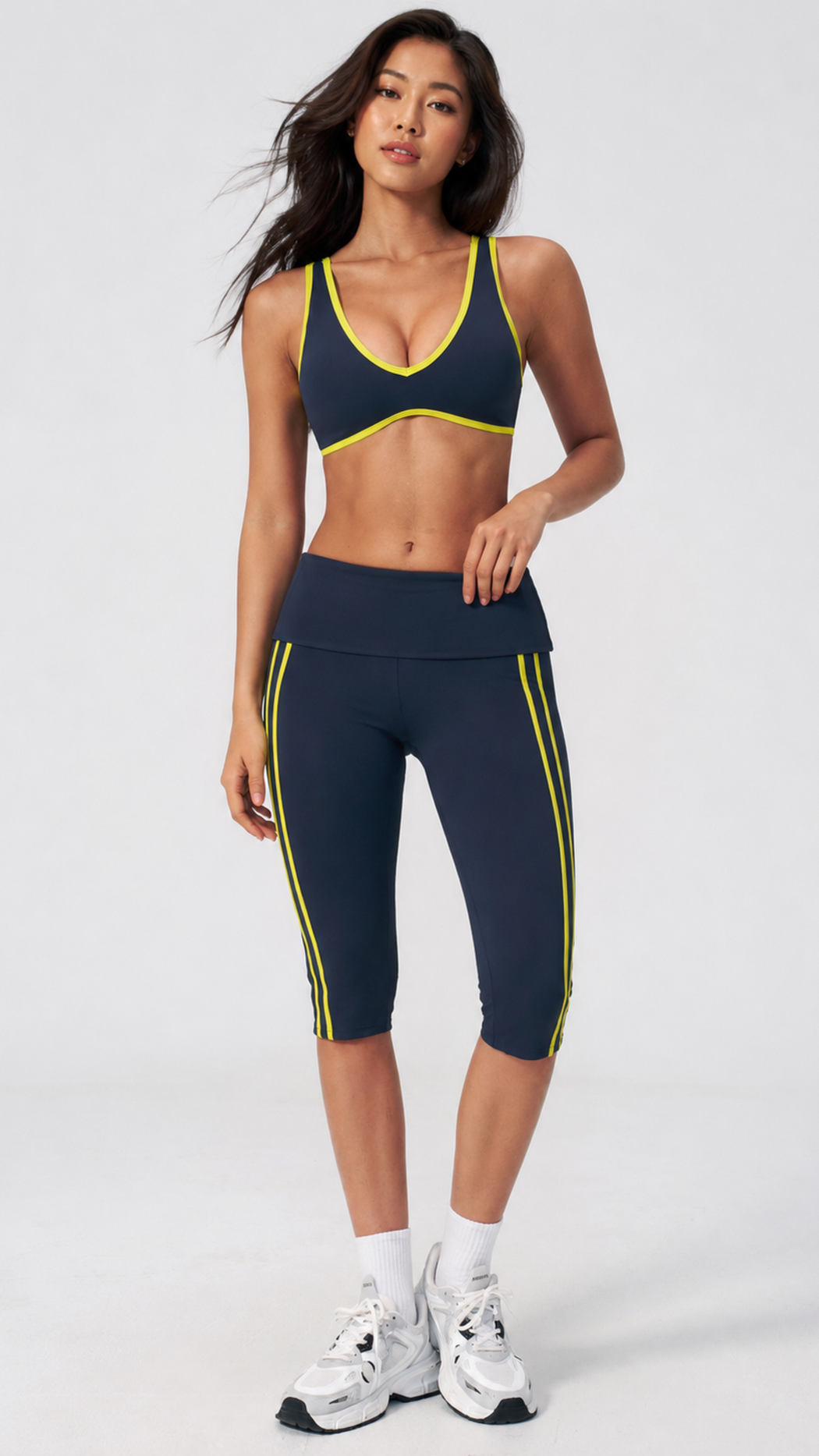 Aeris Stripe Capri Legging