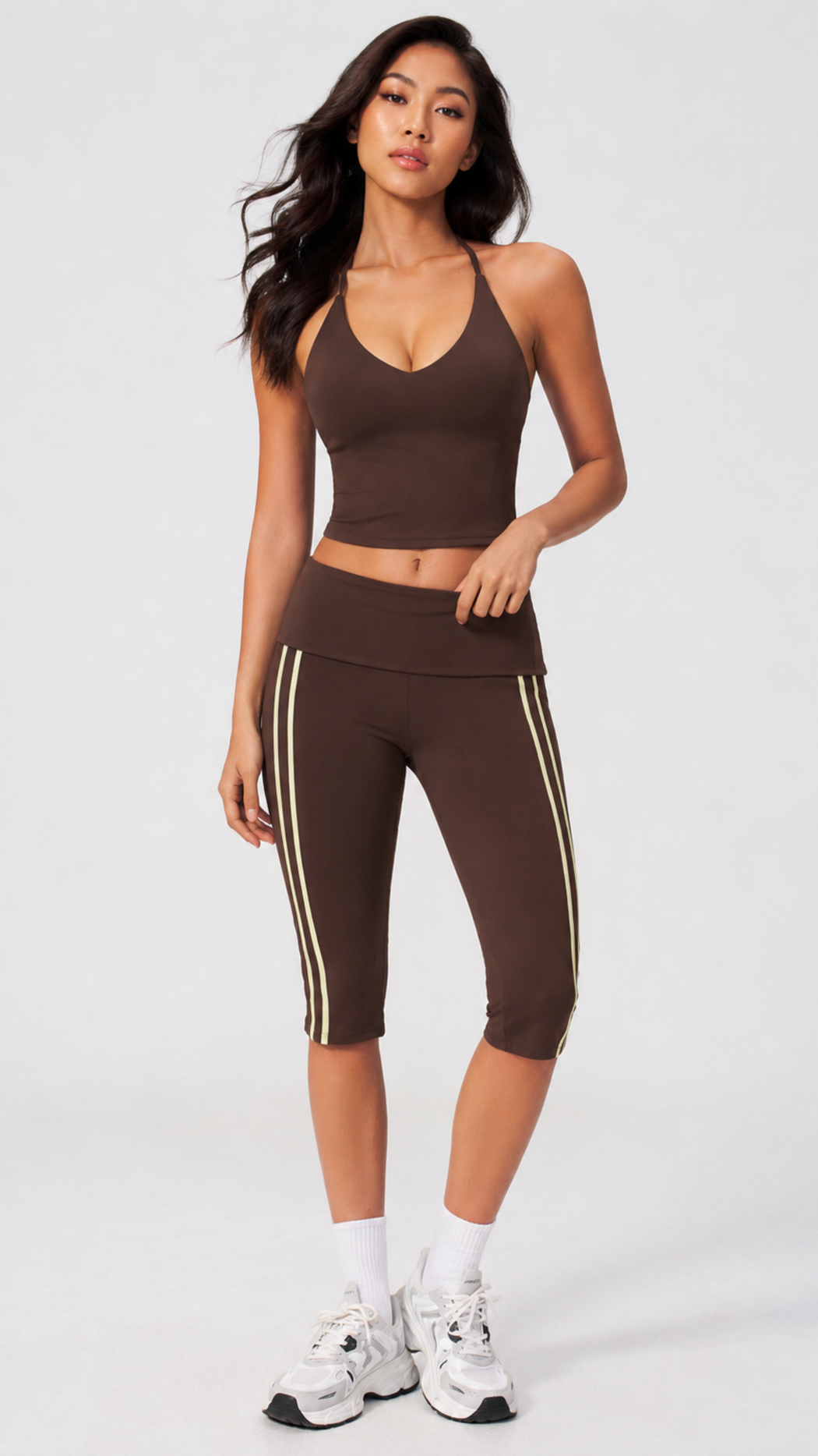 Aeris Stripe Capri Legging