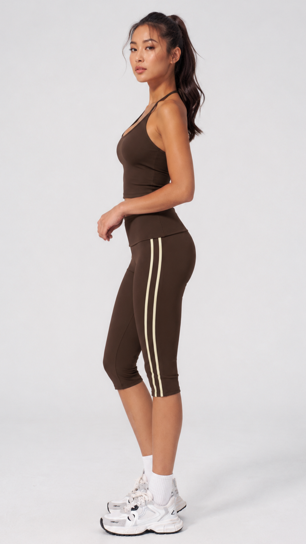 Aeris Stripe Capri Legging