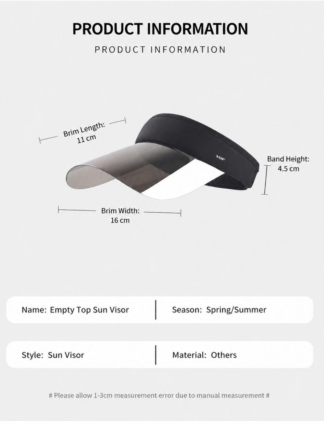 Reflect Shield Xtra Long Brim Visor