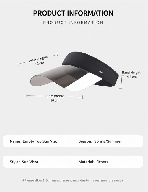 Reflect Shield Xtra Long Brim Visor