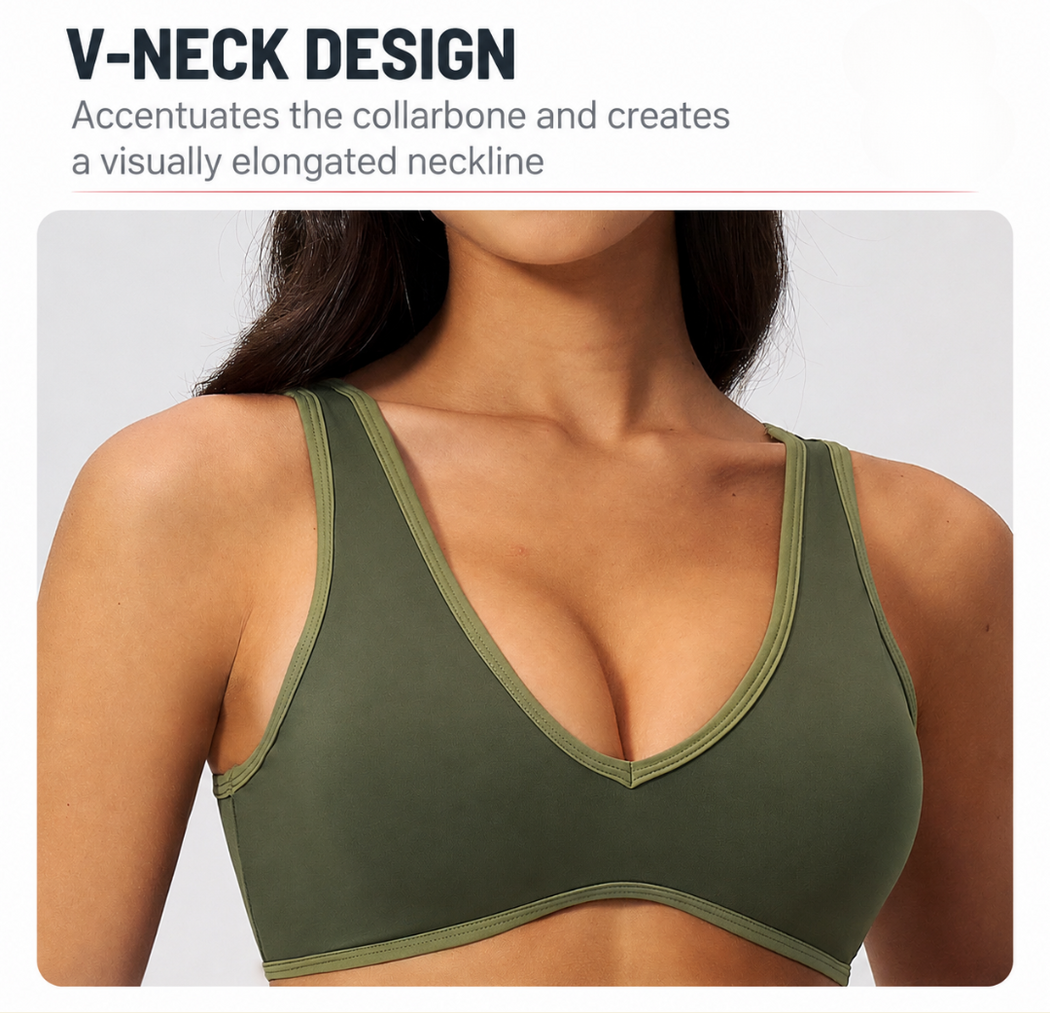 Aeris V-Neck Sports Bra