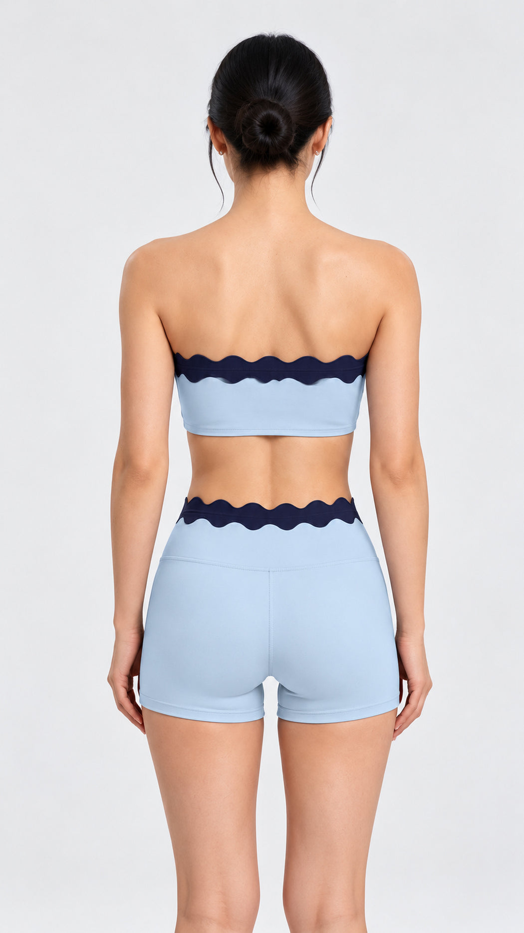 Ondine Scalloped Tube Top & Short Set
