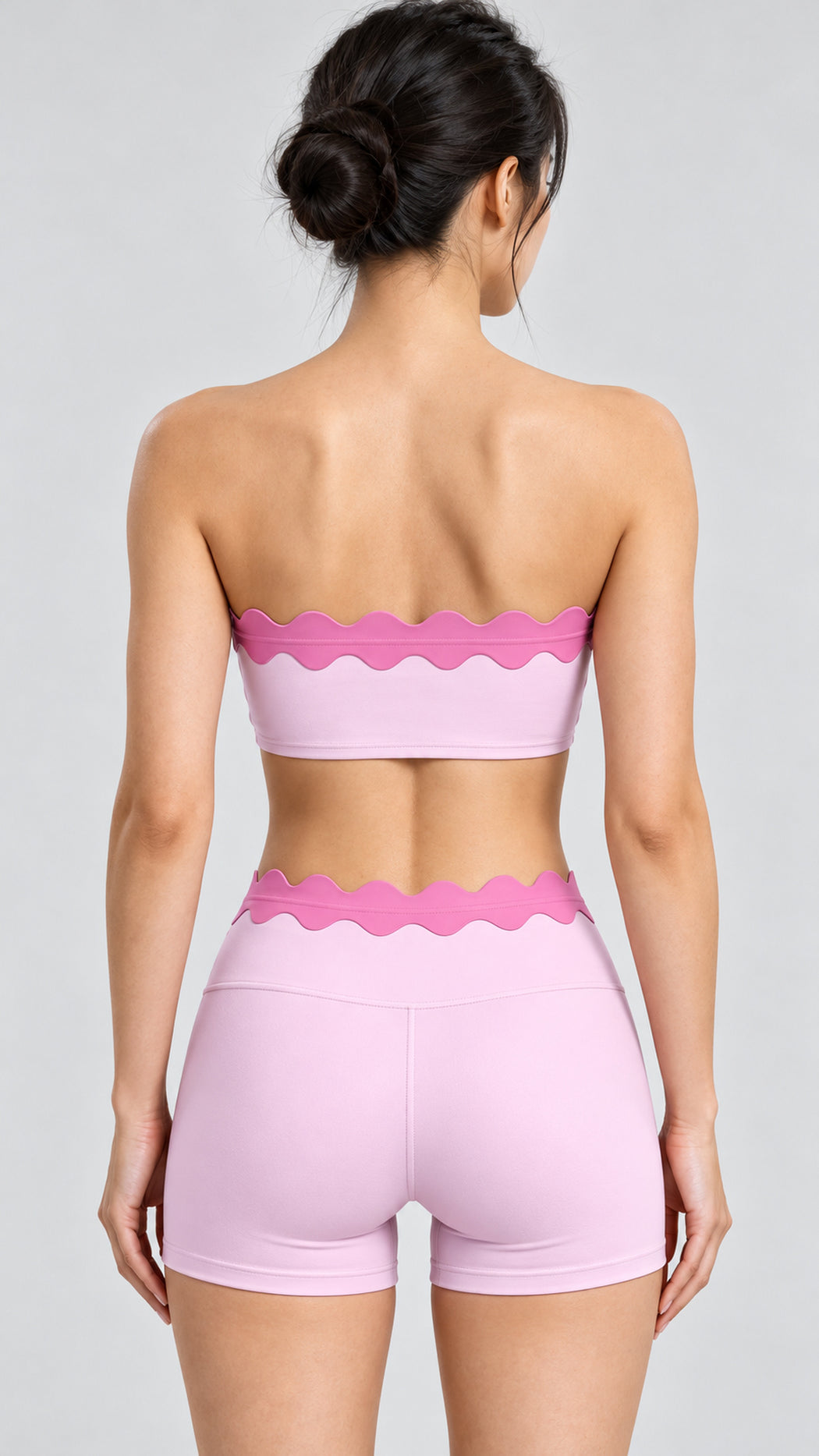 Ondine Scalloped Tube Top & Short Set