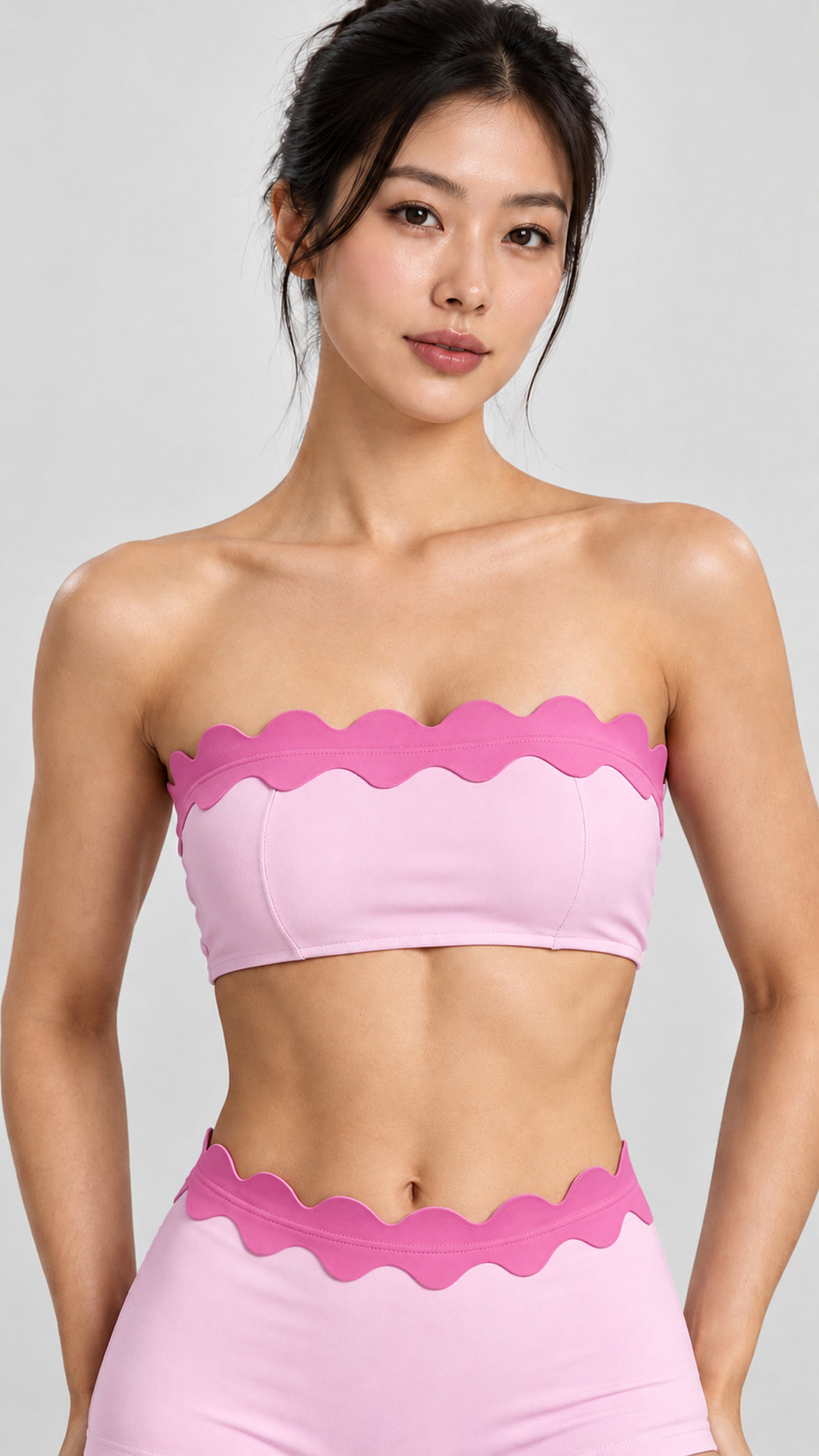 Ondine Scalloped Tube Top & Short Set